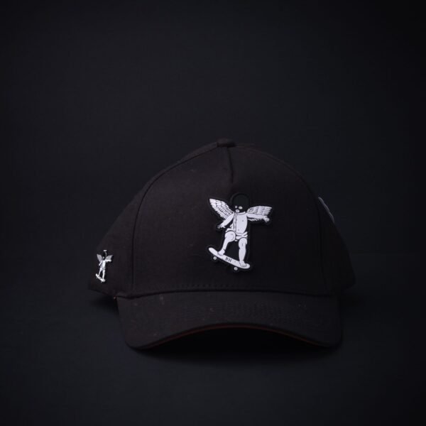 Gorras Barbas Hats Angel Negra/Blanco