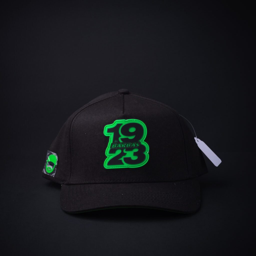 Gorra Barbas Hats 19 23 Negra/Verde