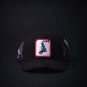 memoria 1-171 Gorras Barbas Hats Negra Bordado Pistola
