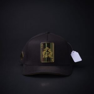 memoria 1-174 Gorra Barbas Hats Negra/Placa Dorada