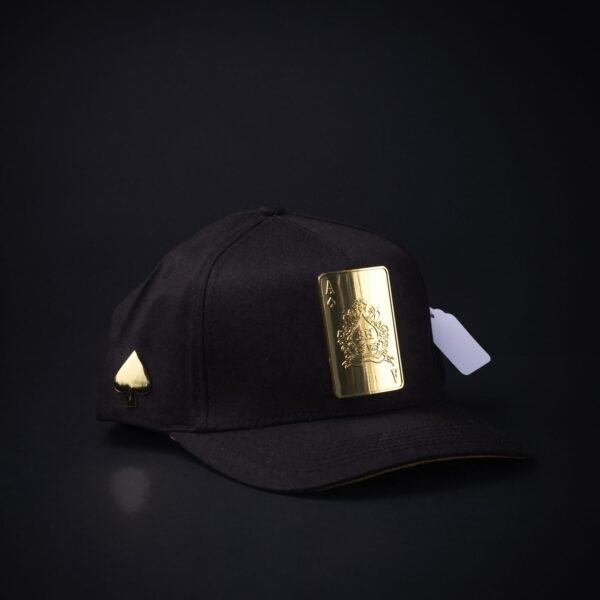 Gorra Barbas Hats Negra/Placa Dorada