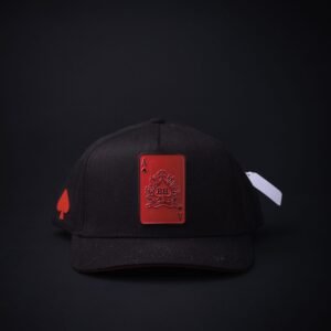memoria 1-177 Gorra Barbas Hats Placa Negra/Rojo