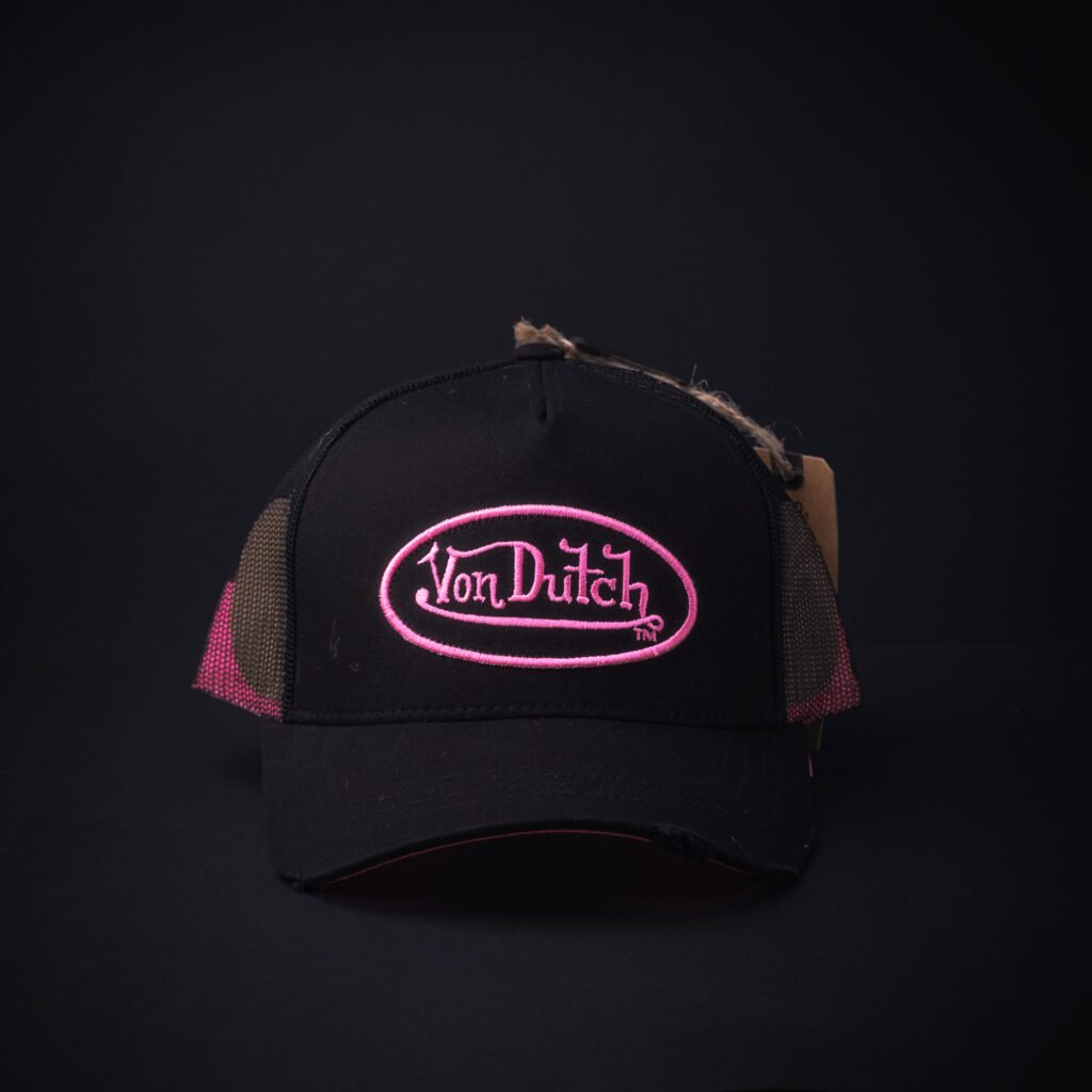 Gorra Trucker Von Dutch Hombre y Mujer  Negra/Fiusha