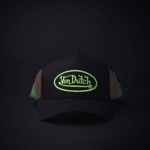 Gorra Trucker Von Dutch Hombre Y Mujer Negra/Verde
