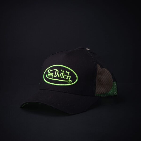 Gorra Trucker Von Dutch Hombre Y Mujer Negra/Verde