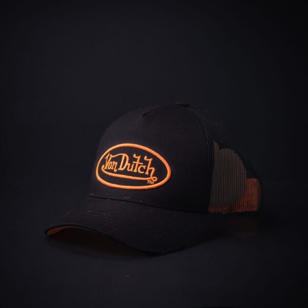Gorra Trucker Von Dutch Negra/Naranja
