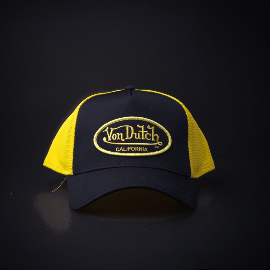 Gorra Trucker Von Dutch Negra/Amarilla