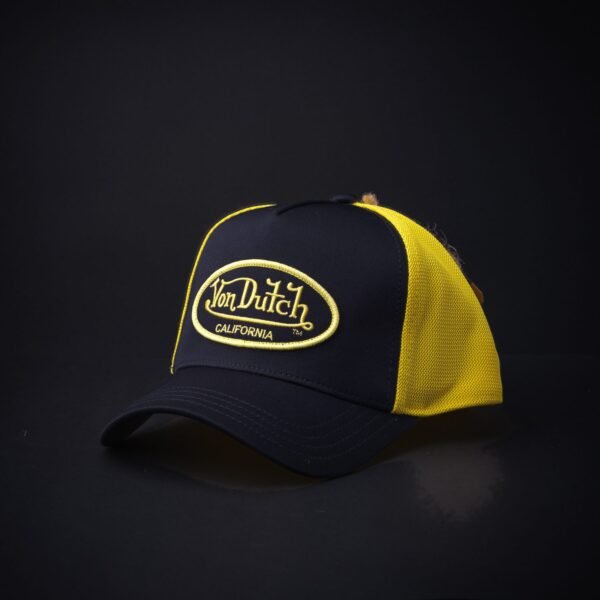 Gorra Trucker Von Dutch Negra/Amarilla