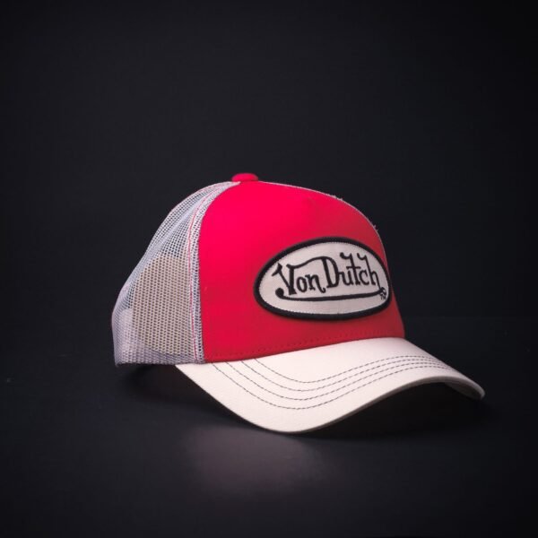 Gorra Trucker Von Dutch Roja/Grey/Beige