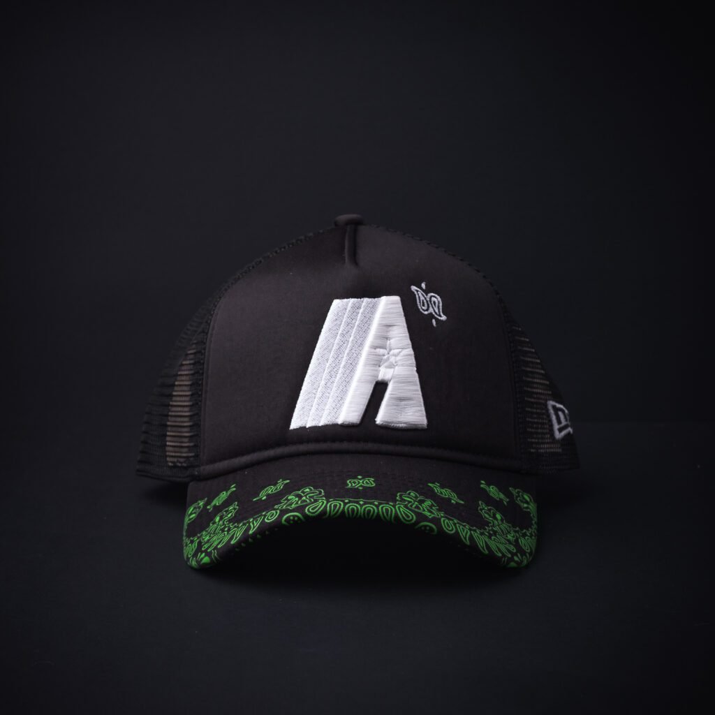 Gorra New Era 9Forty  Houston Astros A-Frame  Negra/Verde