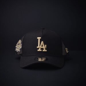 Gorra New Era 9Forty A-Frame  Los Angeles Dodgers 9Forty  Negra/Dorado