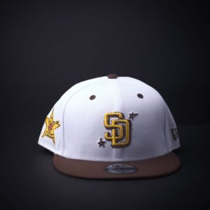 memoria 2-12 Gorra New Era 9Fifty San Diego Snapback Color Blanco/Cafe