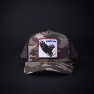memoria 2-1373 Gorra Goorin Bros Trucker Freedom Camuflajiada