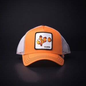memoria 2-1379 Gorra Goorin Bros Trucker Clown Naranja