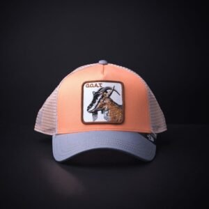 memoria 2-1388 Gorra Goorin Bros Trucker Goat Salmon/Gris