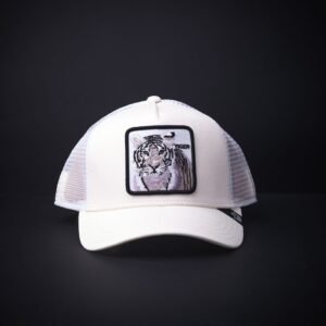 memoria 2-1403 Gorra Goorin Bros Trucker Tiger Blanca