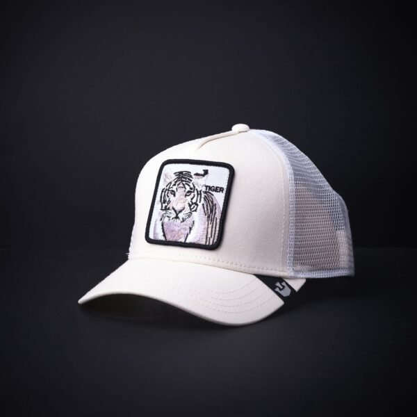 Gorra Goorin Bros Trucker Tiger Blanca