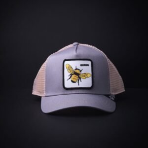 memoria 2-1418 Gorra Goorin Bros Trucker Queen Gris/Beige