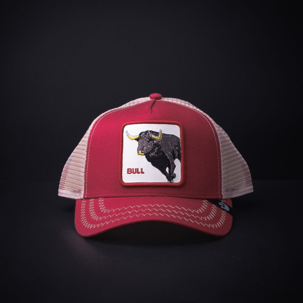Gorra Goorin Bros Trucker Bull Guinda/Beige