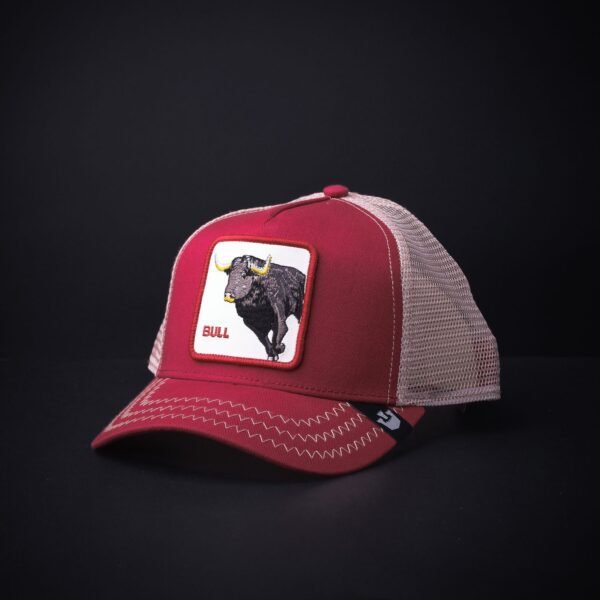 Gorra Goorin Bros Trucker Bull Guinda/Beige