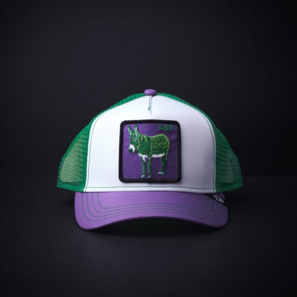 Gorra Goorin Bros Trucker Ass Blanca/Verde