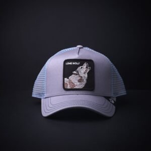 memoria 2-1448 Gorra Goorin Bros Trucker Lone Wolf Gris