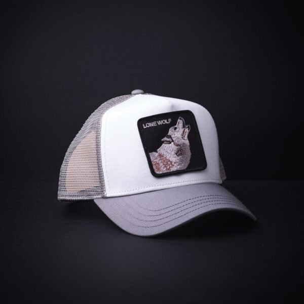 Gorra Goorin Bros Trucker Lone Wolf Blanca/Gris