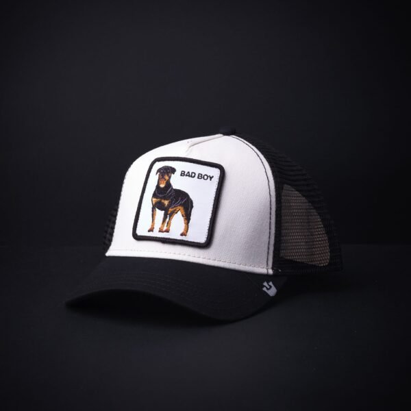 Gorra Goorin Bros Trucker Bad Boy Blanca/Negro