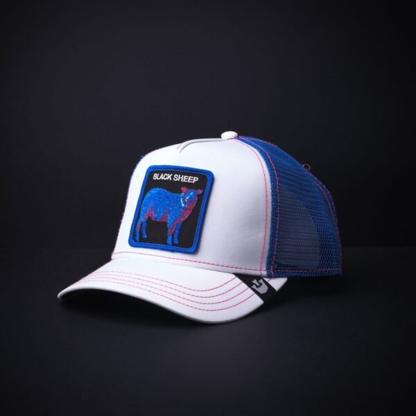 Gorra Goorin Bros Trucker  Black Sheep  Blanco/Azul Metálico