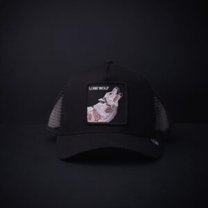 memoria 2-1479 Gorra Goorin Bros Trucker Lone Wolf Negra