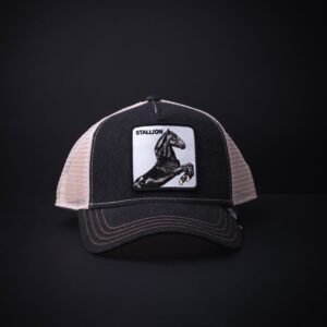 memoria 2-1509 Gorra Goorin Bros Trucker Stallion Mezclilla Negra