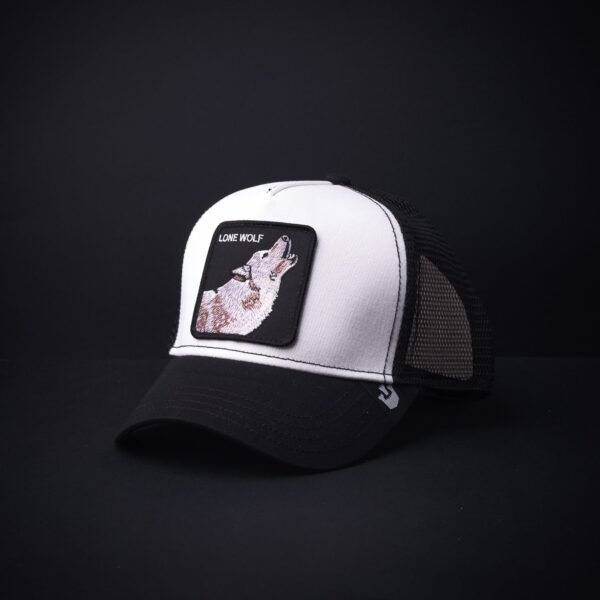 Gorra Goorin Bros Trucker Lone Wolf Blanco/Negro