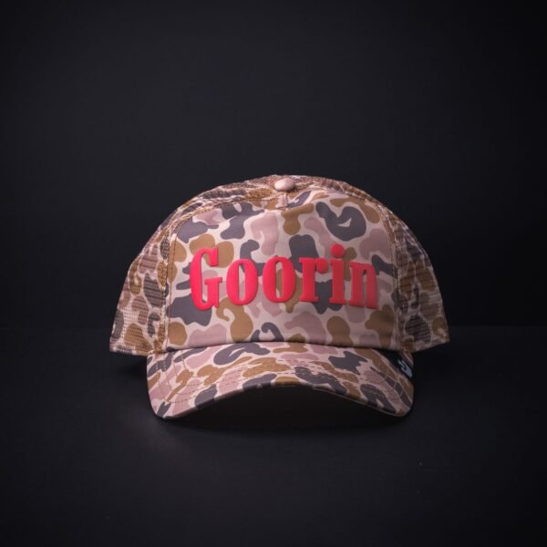 Gorra Goorin Bros Trucker Letras Goorin Rojas Camuflaje