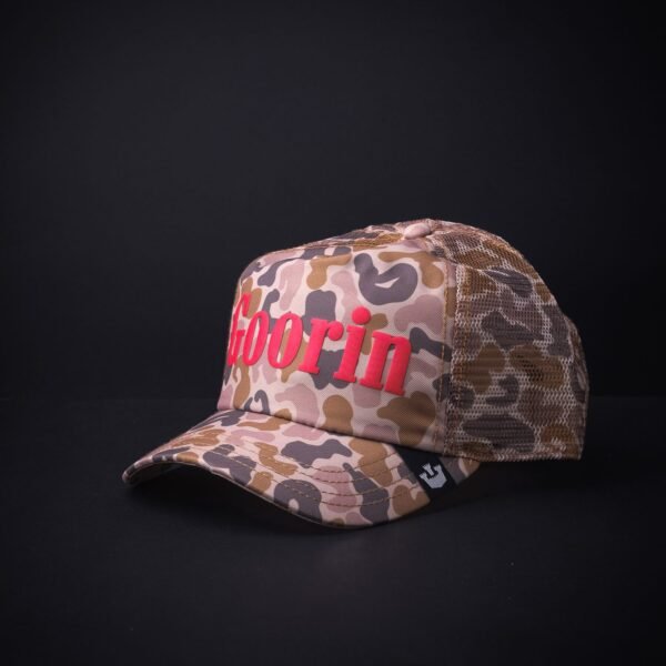 Gorra Goorin Bros Trucker Letras Goorin Rojas Camuflaje