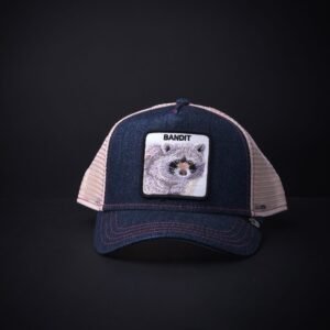 memoria 2-1527 Gorra Goorin Bros Trucker Bandit Mezclilla Azul/Beige