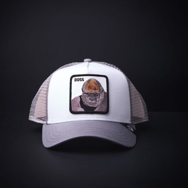 Gorra Goorin Bros Trucker Boss Blanca/Gris