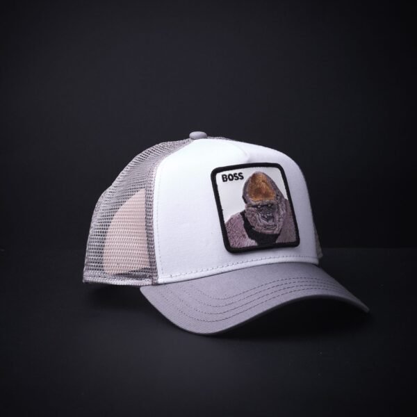 Gorra Goorin Bros Trucker Boss Blanca/Gris