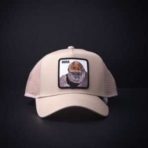 memoria 2-1542 Gorra Goorin Bros trucker Boss Beige