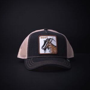 memoria 2-1560 Gorra Goorin Bros Trucker Goat Mezclilla Negra