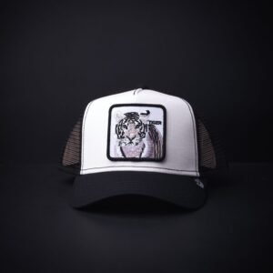 memoria 2-1599 Gorra Goorin Bros Trucker Tiger Blanca/Negro
