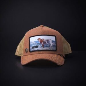 memoria 2-1608 Gorra Goorin Bros Trucker Horny Marron
