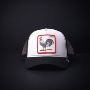 memoria 2-1629 Gorra Goorin Bros Trucker Cock Blanco/negro