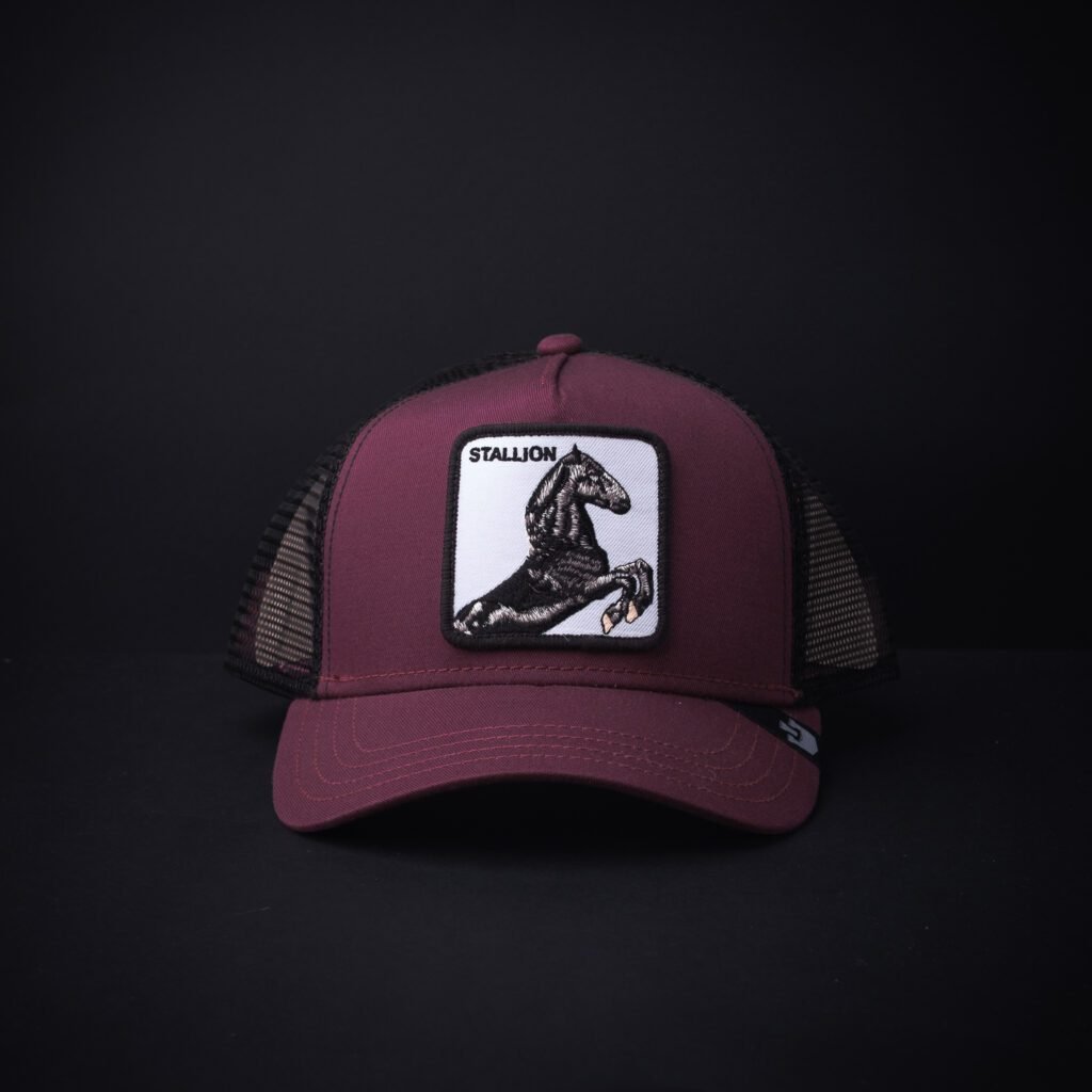 Gorra Goorin Bros Trucker Stallion Guinda/Negra