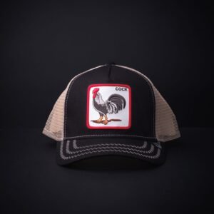 memoria 2-1641 Gorra Goorin Bros Trucker Cock Negro/Beige