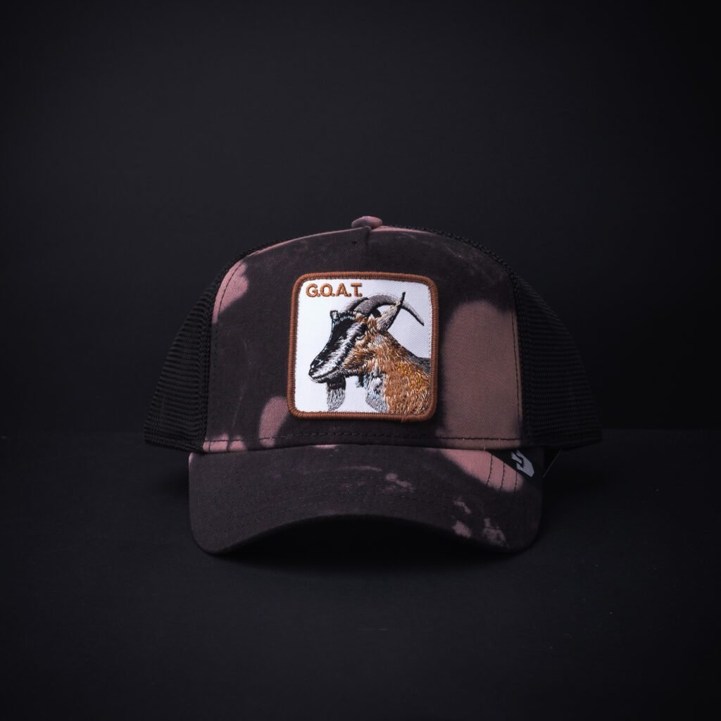 Gorra Goorin Bros Trucker Goat Negro Manchas Cafe