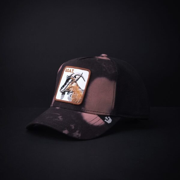 Gorra Goorin Bros Trucker Goat Negro Manchas Cafe