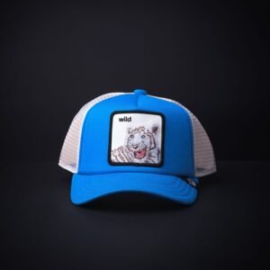 memoria 2-1676 Gorra Goorin Bros Trucker Niño Wild Azul