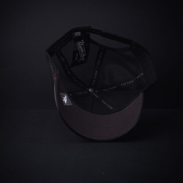 Gorra Goorin Bros Trucker Cock Negra Piel