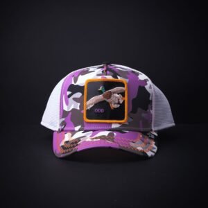memoria 2-1718 Gorra Goorin Bros Trucker Odd Lila Camuflajiada
