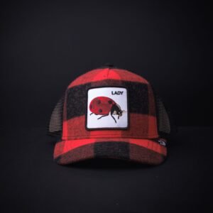 memoria 2-1737 Gorra Goorin Bros Trucker Lady Franela Roja